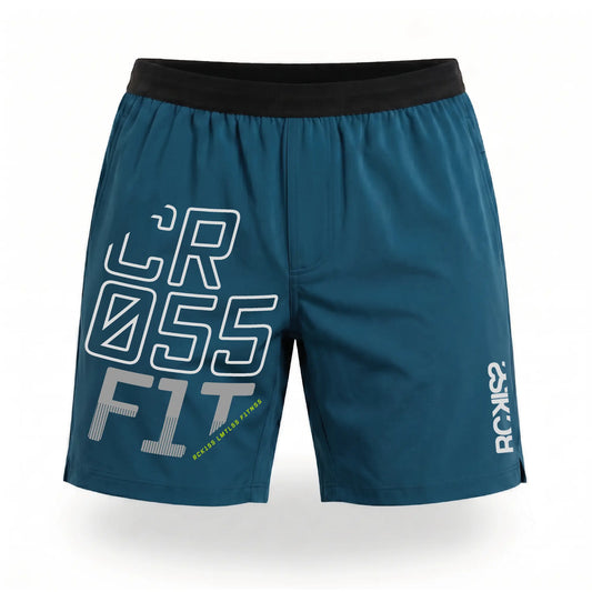 Short RCKISS Flanker ESTELAR color Azul Petróleo, vista frontal sin modelo