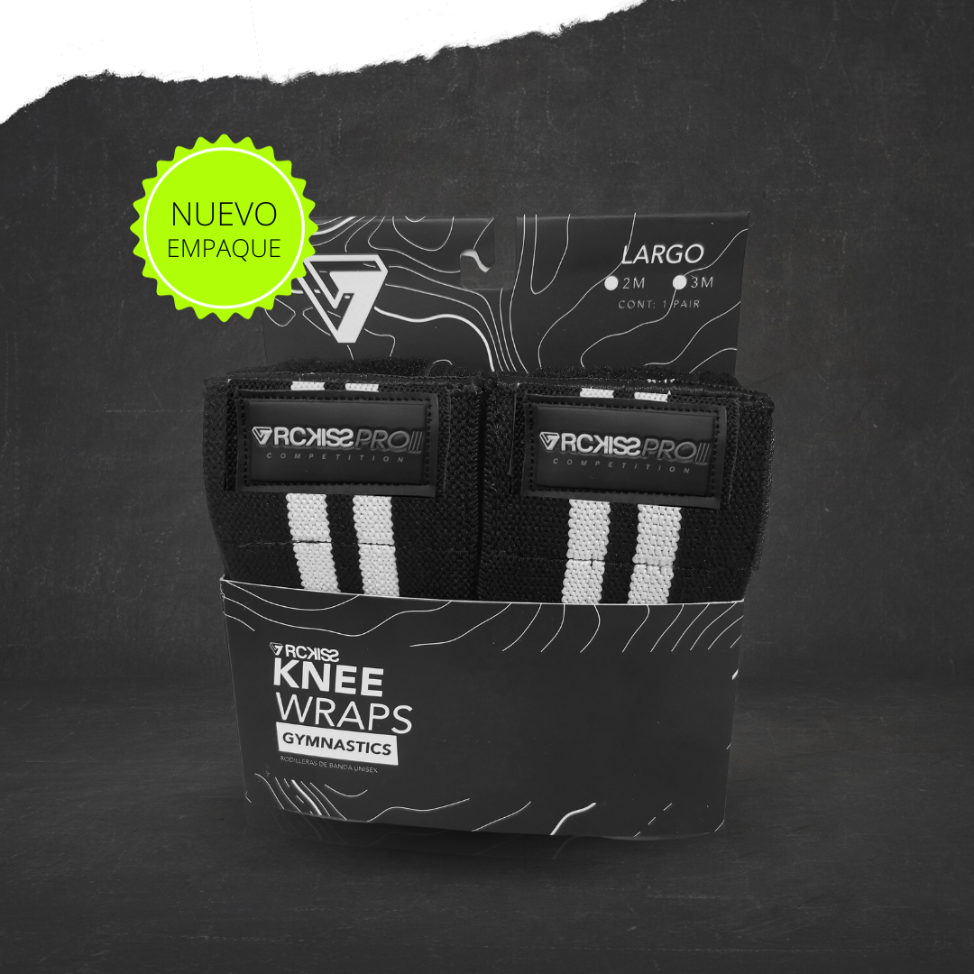 empaque de rodilleras de knee wraps