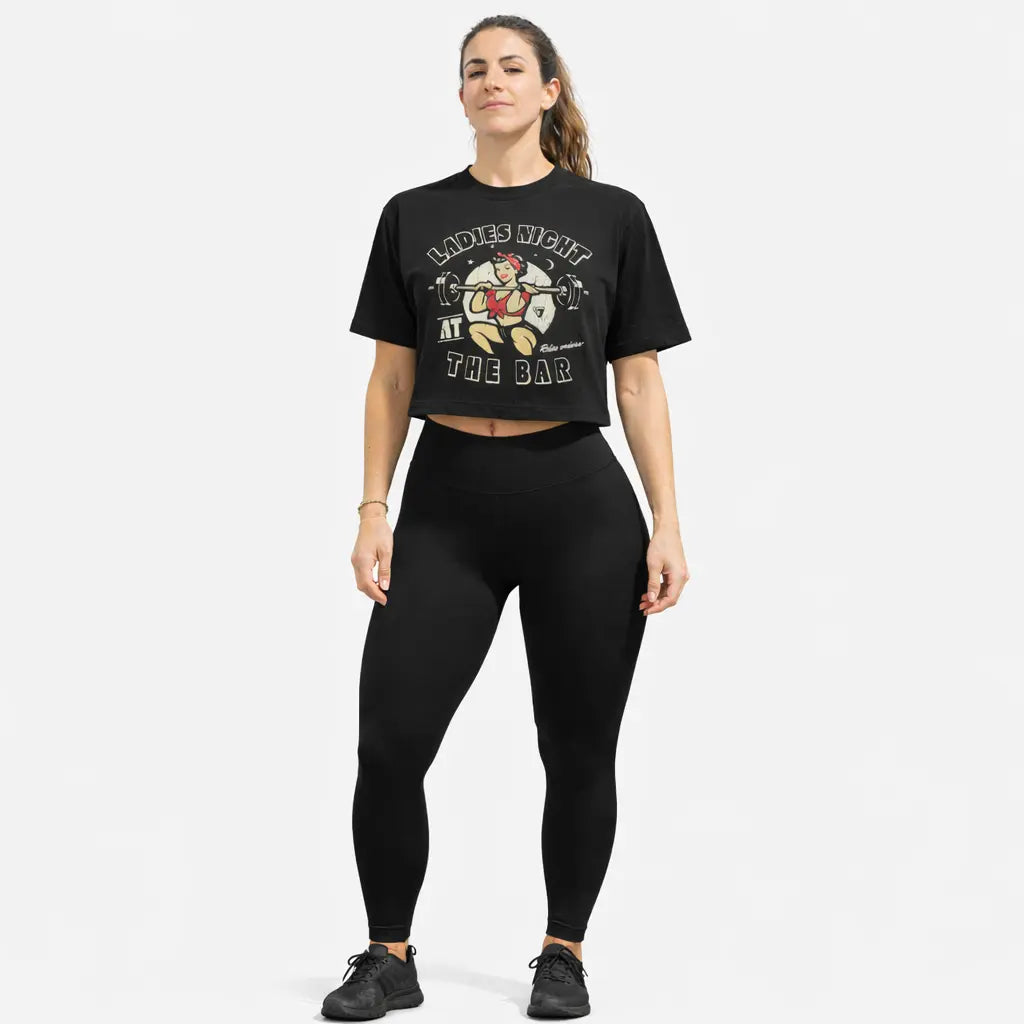 LADIES AT BAR CROP TOP