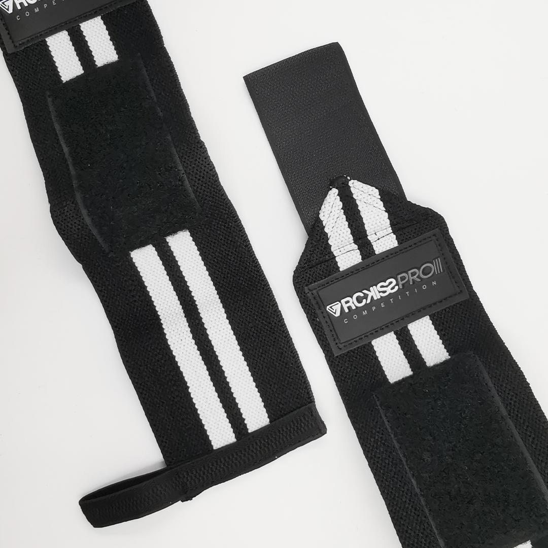 MUÑEQUERAS POWER WRAPS 12" EXTENDIDAS COLOR NEGRO
