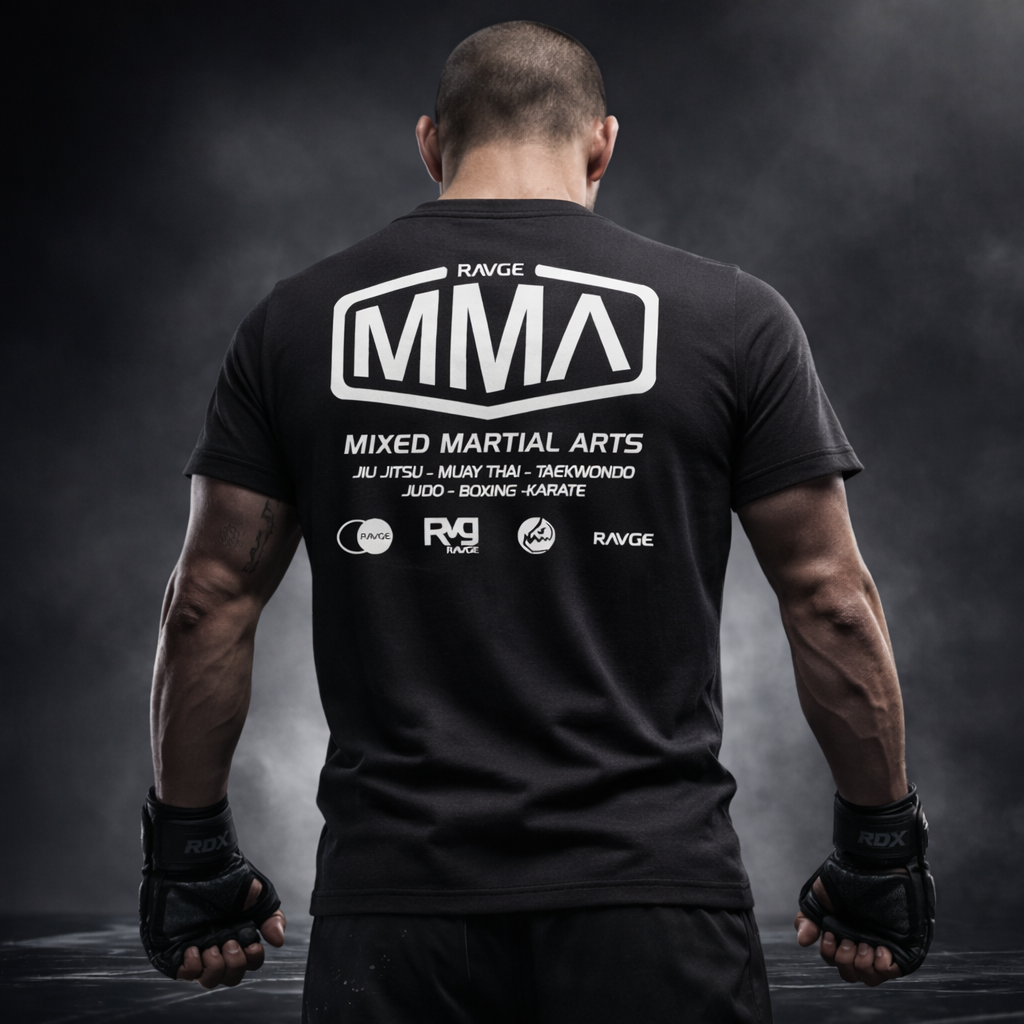 playera origins ravge by rckiss camiseta hombre diseño streetwear gym crossfit fitness negra