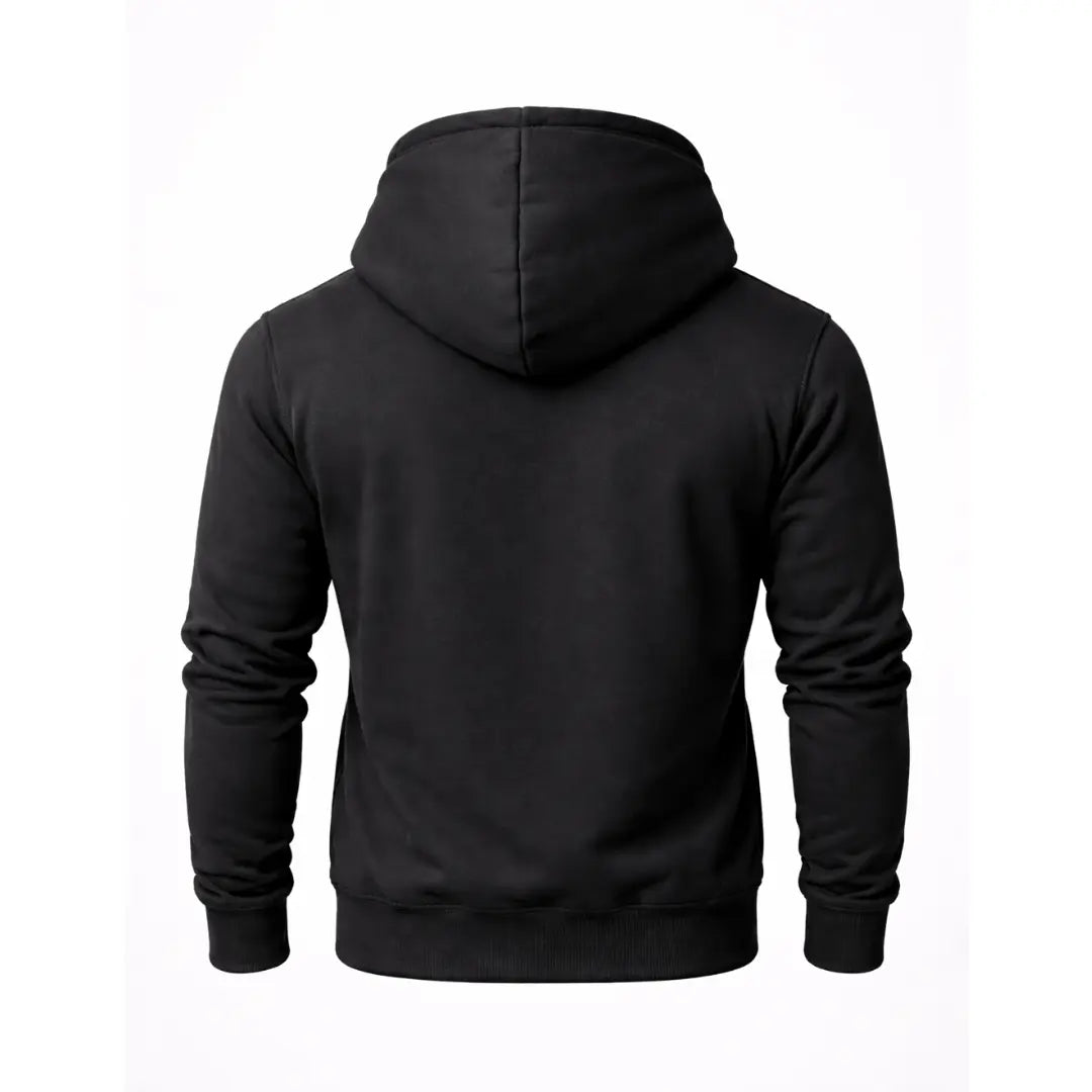 Sudadera RAVGE Clasic Rckiss, vista trasera color negro, hoodie con capucha unisex artes marciales