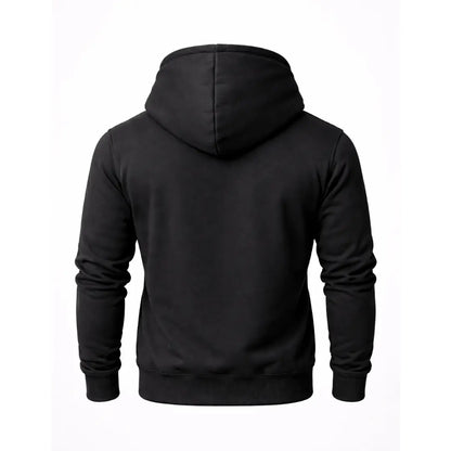 Sudadera RAVGE Clasic Rckiss, vista trasera color negro, hoodie con capucha unisex artes marciales