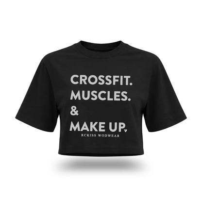 MUSCLE & MAKEUP CROP TOP