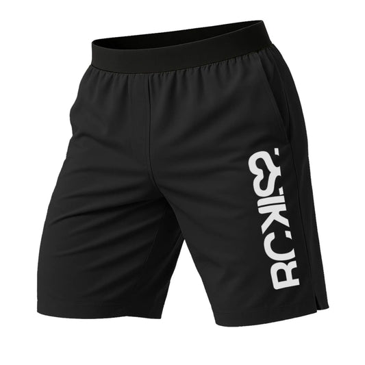 Short RCKISS Flanker BLACK ROCK color Negro Abismo, vista frontal sin modelo