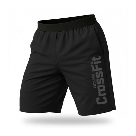 Short RCKISS Flanker CF NOIR color Negro Abismo, vista frontal sin modelo