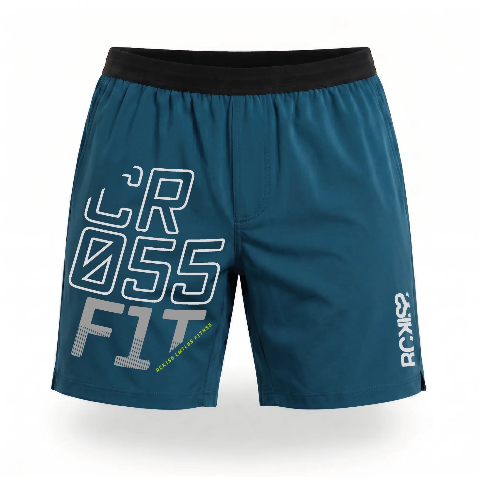 Short RCKISS Flanker ESTELAR color Azul Petróleo, vista frontal sin modelo